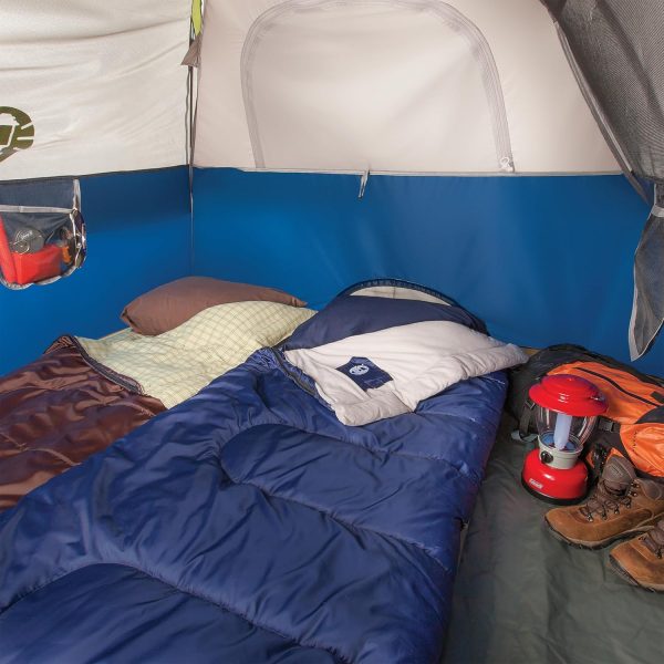 Coleman Brazos 20/30°F Adult Cool-Weather Sleeping Bag with No-Snag Zipper & Stuff Sack, Machine Washable - Image 5