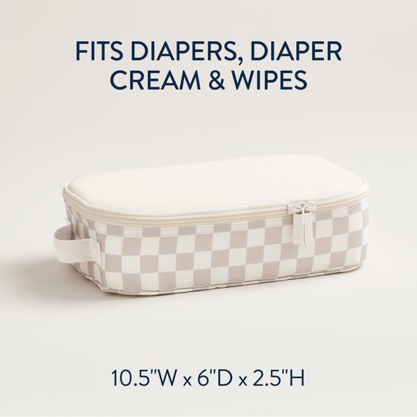 Itzy Ritzy Packing Cubes for Travel – Set of 3 Packing Cubes or Travel Organizers; Each Travel Cube Features a Mesh Top, Double Zippers and a Fabric Handle (Checkerboard) - Image 4