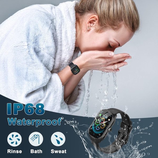 Smart Watch for Men Women, 1.95'' HD Curved Screen Smartwatch(Answer/Make Call), Fitness Tracker with 112 Sport Modes, IP68 Waterproof Fitness Watch with Heart Rate/Sleep Monitor/Pedometer/Calories - Image 7